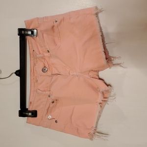 American Eagle pink Jean short shorts